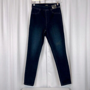 New Express Dark Wash Skinny‎ High Rise Super Soft Knit Jean Size Medium Regular
